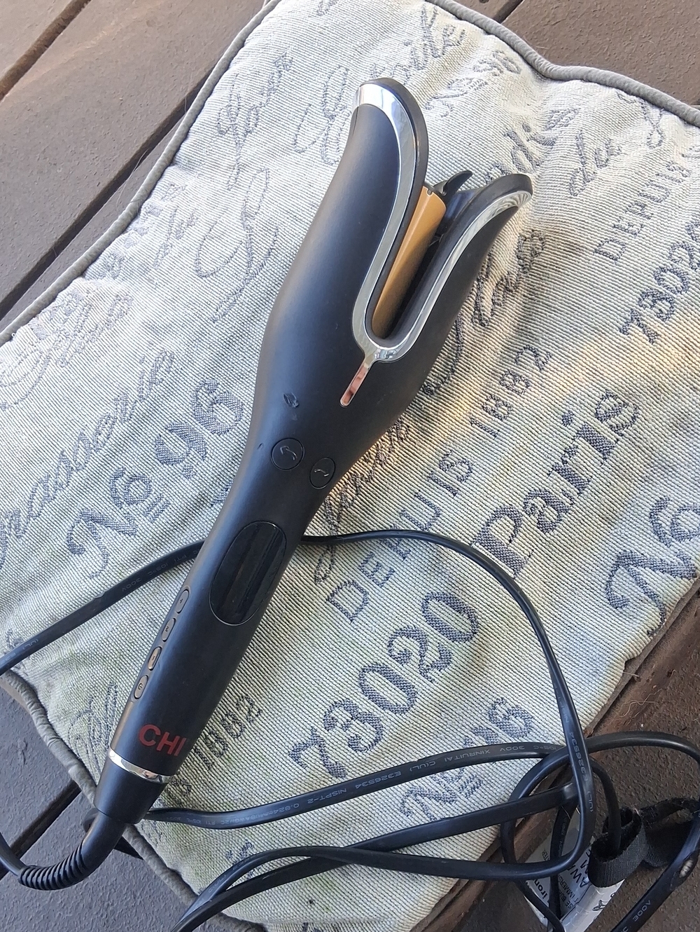 CHI Black Corded Auto Curling Iron